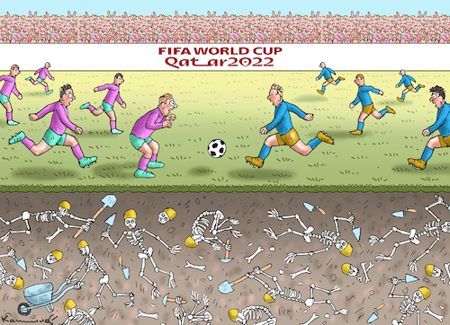 Cartoon: WM IN KATAR (medium) by marian kamensky tagged wm,in,katar,wm,in,katar