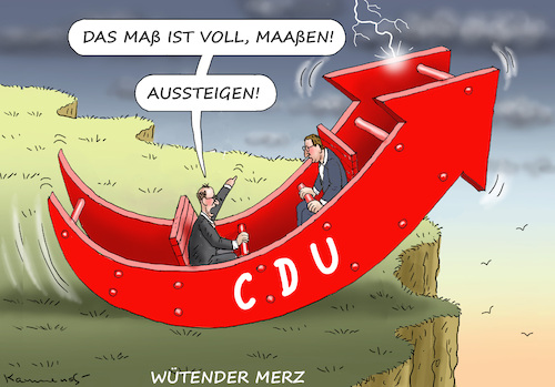 Cartoon: WÜTENDER FRITZ MERZ (medium) by marian kamensky tagged wütender,fritz,merz,maaßen,afd,wütender,fritz,merz,maaßen,afd