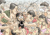 Cartoon: 72 JUNGFRAUEN (small) by marian kamensky tagged terroranschlag,in,brüssel,flüchtlingskrise,ostern,grosseinsatzt