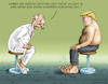 Cartoon: ATOMKNOPFALLERGIE (small) by marian kamensky tagged obama,trump,präsidentenwahlen,usa,baba,vanga,republikaner,inauguration,demokraten,wikileaks,faschismus