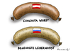 Cartoon: Beleidigte Leberwurst (small) by marian kamensky tagged eurovision,song,contest,in,denmark,russia,putin,ukraine