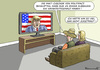 Cartoon: DAS ARGUMENT (small) by marian kamensky tagged obama,trump,präsidentenwahlen,usa,baba,vanga,republikaner,demokraten,faschismus