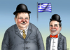 Cartoon: DICK UND DOOF (small) by marian kamensky tagged alexis,tsipras,griechenland,rettungsschirm,eu,griechowestern