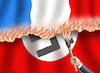 Cartoon: DÜSTERE FRANZÖSISCHE REVOLUTION (small) by marian kamensky tagged wahlen,in,frankreich,le,pen