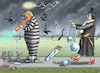 Cartoon: DÜSTERER AMERIKANISCHER HERBST (small) by marian kamensky tagged biden,rücktritt,harris,trump,wahlen,usa