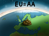 Cartoon: EU AA (small) by marian kamensky tagged rating,agentur,standard,and,poor,eu,aa,finanzkrise,wirtschaftskrise