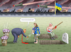 Cartoon: FRIEDHOFSGEBÜHR (small) by marian kamensky tagged musk,trump,zuckerberg,bezos,felon,and,elon,in,panama,zölle,diktator,selenskyj,putin,ukraine,usa,china,handelskrieg,patriot