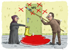 Cartoon: Friedrichs NPD Verbot (small) by marian kamensky tagged npd,rechtsradikalismus,brauner,mob,deutschland,innenminister,friedrich