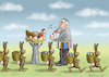 Cartoon: FROHE OSTERN ! (small) by marian kamensky tagged theresa,may,putin,sergei,skripal,novichok,russia,kgb,poison,attack,england,agents,präsidentenwahl,in,russland
