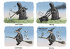 Cartoon: Gestern und heute (small) by marian kamensky tagged moderne,zeiten,vortschritt,erneuerung