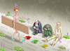Cartoon: HAPPY FAKIR FRITZ (small) by marian kamensky tagged ampel,bundestag,heizungsgesetz,verfassungsgericht,milliarden