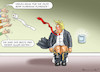 Cartoon: HILFBEREITER TRUMP (small) by marian kamensky tagged obama,trump,präsidentenwahlen,usa,baba,vanga,republikaner,inauguration,demokraten,wikileaks,faschismus,manafort,cohen,hurrikan,florence