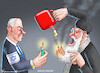 Cartoon: IRANS RACHE (small) by marian kamensky tagged jungfrauengeile,hisbollah,pager,mossad,hamas,hassan,nasrallah