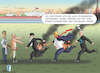 Cartoon: KLUGER BIBI (small) by marian kamensky tagged humanitarian,aid,netanyahu,gaza,hamas,un,ghf,bunker,buster,irans,verbündete