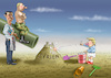 Cartoon: KNALLFROSCH TRUMP IM KRIEG (small) by marian kamensky tagged assad,in,chan,schaichun,sarin,giftgasanschlag,trump,tomahawk