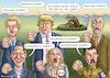 Cartoon: KOPULISTEN (small) by marian kamensky tagged obama trump präsidentenwahlen usa baba vanga republikaner inauguration demokraten wikileaks faschismus