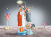 Cartoon: KRONENTAUSCH (small) by marian kamensky tagged kronentausch,trump,könig,charles