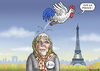 Cartoon: MARINE LE PENNERIN (small) by marian kamensky tagged hollande,trifft,obama,terroranschlag,in,paris,marine,le,pen,wahlen,frankreich