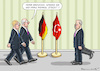 Cartoon: MERKEL IST WEG (small) by marian kamensky tagged erdogan,besucht,deutschland,böhmermann,merkel
