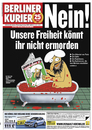 Cartoon: Morgen im Berliner Kurier (small) by marian kamensky tagged morgen im berliner kurier