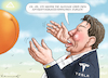 Cartoon: MUSK RUDERT ZURÜCK (small) by marian kamensky tagged musk,trump,zuckerberg,bezos,felon,and,elon,in,panama,zölle,diktator,selenskyj,putin,ukraine,usa,tesla,los,angeles,deportationen,doge
