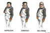 Cartoon: Napoleon Sarkozy Hollande (small) by marian kamensky tagged francois,hollande,sexskandal,affäre,frankreich