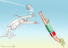 Cartoon: OLYMPISCHER HYGIENIKER (small) by marian kamensky tagged olympische,spiele,in,tokio