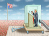 Cartoon: PANZERGLASREDE (small) by marian kamensky tagged der,schuldige,des,attentats,trump,biden,panzerglasrede