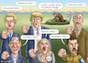 Cartoon: NAZIS FIRST (small) by marian kamensky tagged obama,trump,präsidentenwahlen,usa,baba,vanga,republikaner,inauguration,demokraten,wikileaks,faschismus