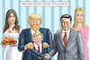 Cartoon: PROTEKTIONISTISCHE DIPLOMATIE (small) by marian kamensky tagged obama,trump,präsidentenwahlen,usa,baba,vanga,republikaner,inauguration,demokraten,wikileaks,faschismus