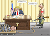 Cartoon: PUTIN HILFT TRUMP (small) by marian kamensky tagged obama,trump,präsidentenwahlen,usa,baba,vanga,republikaner,inauguration,demokraten,fbi,james,comey,wikileaks,faschismus