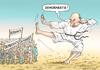 Cartoon: Putins Demokratievorstellung (small) by marian kamensky tagged putin,judo,botox,russland,demokratie,gipfeltreffen