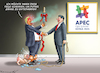 Cartoon: PUTINS ENTSCHÄRFUNG (small) by marian kamensky tagged musk,trump,zuckerberg,bezos,felon,and,elon,in,panama,zölle,diktator,selenskyj,putin,ukraine,usa,china,handelskrieg