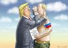 Cartoon: SANKTIÖNCHEN GEGEN PUTINCHEN (small) by marian kamensky tagged us sanktionen gegen russland putin trump
