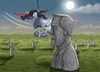 Cartoon: SCHWACHE STAHLKUGEL (small) by marian kamensky tagged hilfsbereite,justizministerin,bondi,epstein,akte