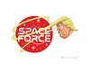 Cartoon: SPACE FORCE (small) by marian kamensky tagged obama,trump,präsidentenwahlen,usa,baba,vanga,republikaner,inauguration,demokraten,wikileaks,g7,kanada,faschismus,putin,helsinki,space,force