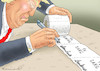 Cartoon: SPENDABLER TRUMP (small) by marian kamensky tagged coronavirus,epidemie,gesundheit,panik,stillegung,trump,pandemie