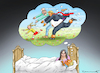 Cartoon: SÜSSE NOSTALGIETRÄUME (small) by marian kamensky tagged hilfsbereite,justizministerin,bondi,epstein,akte
