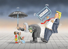 Cartoon: THE SETBACK FOR TRUMP (small) by marian kamensky tagged obama,trump,präsidentenwahlen,usa,baba,vanga,republikaner,inauguration,demokraten,wikileaks,g7,kanada,faschismus