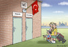 Cartoon: TOURISTEN IN DER TÜRKEI (small) by marian kamensky tagged erdogan,türkendemo,in,köln,nationalismus