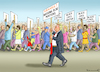 Cartoon: TRUMP-PROTEST (small) by marian kamensky tagged coronavirus,epidemie,gesundheit,panik,stillegung,george,floyd,twittertrump,pandemie