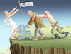 Cartoon: UNDANKBARER OSTEN (small) by marian kamensky tagged wahlen,in,sachsen,und,thüringen,afd,höcke,faschismus