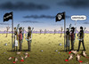 Cartoon: Zwei religioten Gruppen (small) by marian kamensky tagged irak,isis,al,baghdadi,kaida,terrorismus,bundeswehr