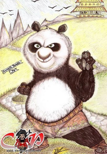 Cartoon: Kung Fu Panda (medium) by corabiapiratilorgmailcom tagged corabia,portrete,desene,caricaturi,piratilor
