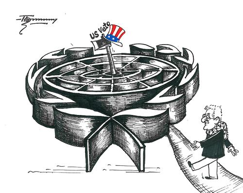 Cartoon: Palestine State (medium) by Thommy tagged un,palestine