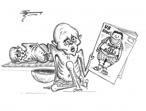 Cartoon: Swine Flu can KILL (medium) by Thommy tagged swine,flu