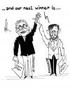Cartoon: Al Franken....the new winner (small) by Thommy tagged us,senate