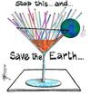 Cartoon: Earth day 2010 (small) by Thommy tagged earth day 2010 nature