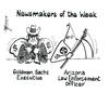 Cartoon: Newsmakers of the Week in USA (small) by Thommy tagged goldman,sachs,arizona,immogration,law