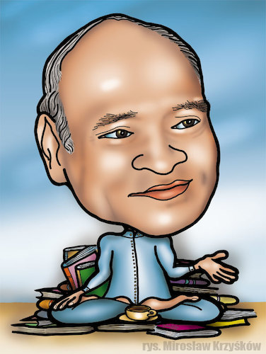 Cartoon: karykatura Narasimha-Rao (medium) by Krzyskow tagged caricature,karykatura